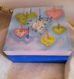 Corazones de colores