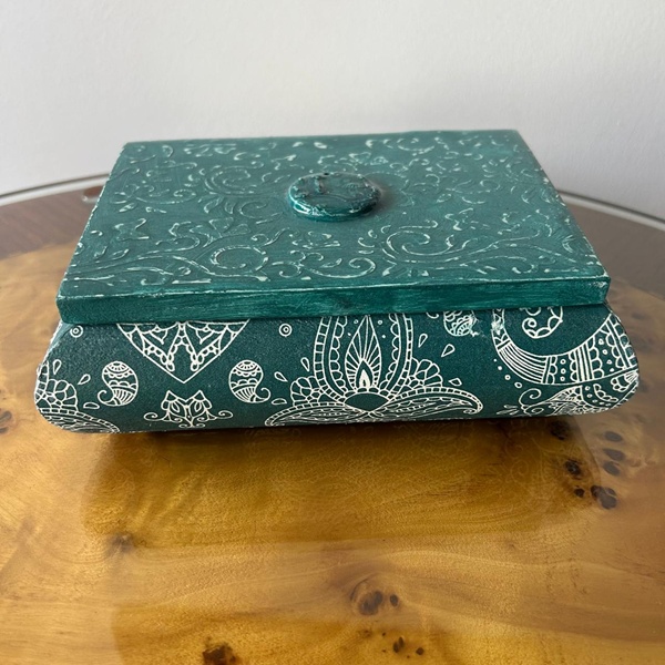 Caja turquesa