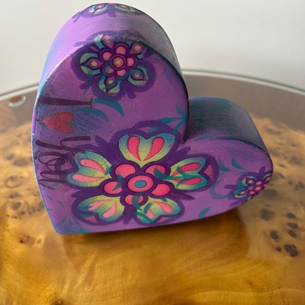 Corazón lila